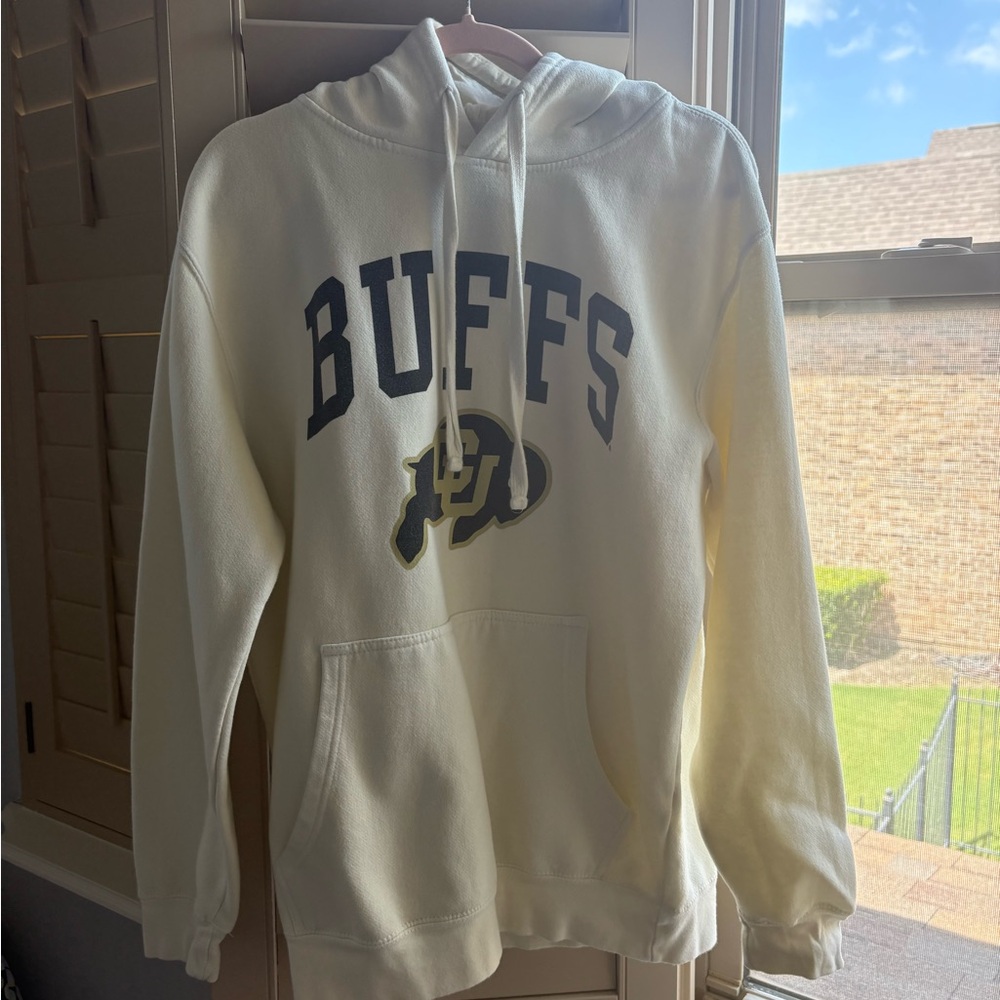 CU Boulder Buffs Light Yellow Hoodie Size Medium